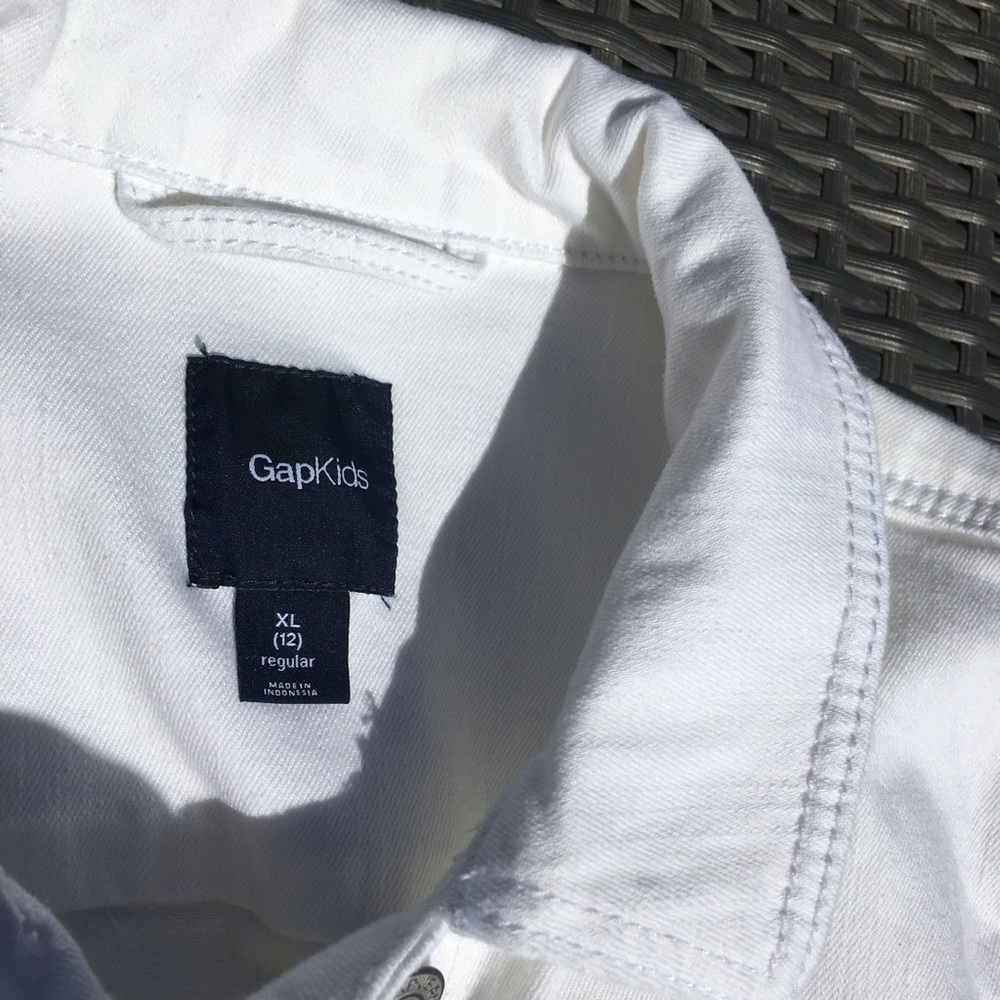 White denim jacket